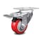 Service Caster 3 Inch Red Polyurethane Wheel Swivel Top Plate Caster with Total Lock Brake SCC-TTL20S314-PPUB-RED - alternate 1